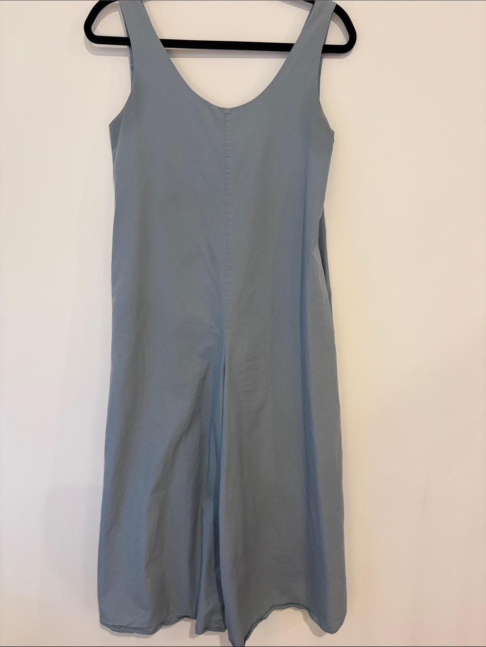 Scoop Neck Sleeveless Jumpsuit  in Light Blue
